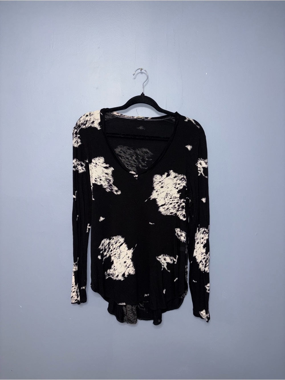 Wilfred | Black Printed Blouse | Size Large